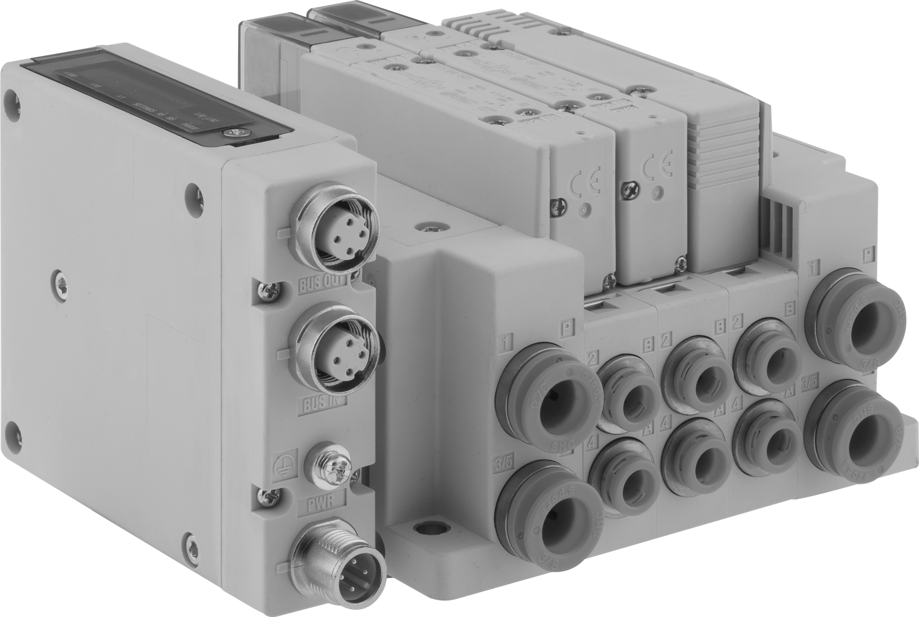 Complete System Shown with M12 Electrical Connection