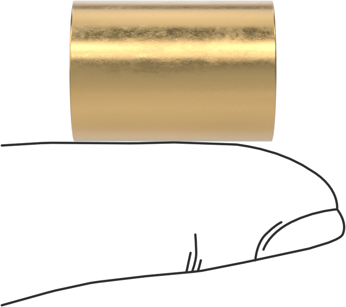 Yüksek Mukavemetli Kimyasal Dayanıklı 954 Bronz Kovanlı Rulman, 1/2“ Mil Çapı ve 5/8” Muhafaza İç Çapı için, 7/8" Uzunluk