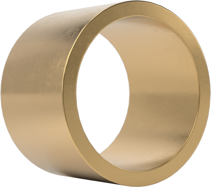Yüksek Mukavemetli Kimyasal Dayanıklı 954 Bronz Kovanlı Rulman, 5/8“ Mil Çapı ve 3/4” Muhafaza İç Çapı için, 1/2" Uzunluk