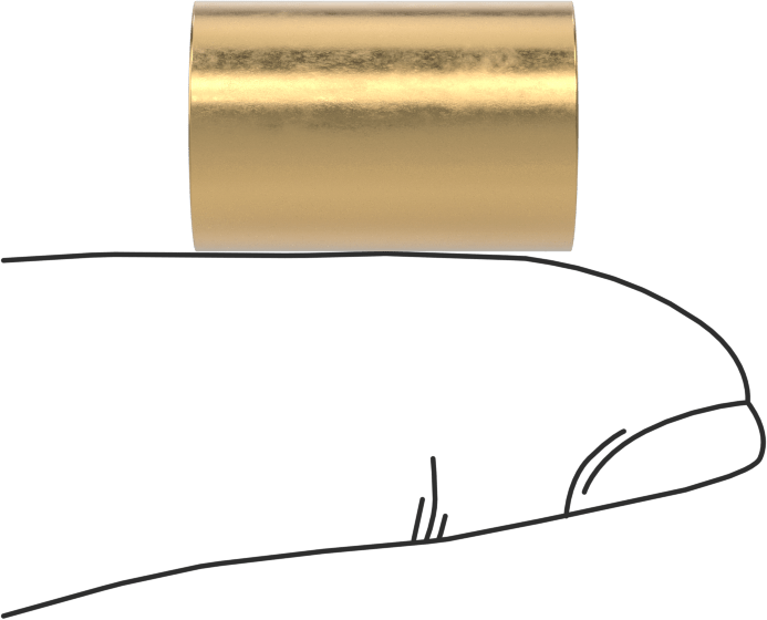 Yüksek Mukavemetli Kimyasal Dayanıklı 954 Bronz Kovanlı Rulman, 3/8“ Mil Çapı ve 1/2” Muhafaza İç Çapı için, 3/4" Uzunluk