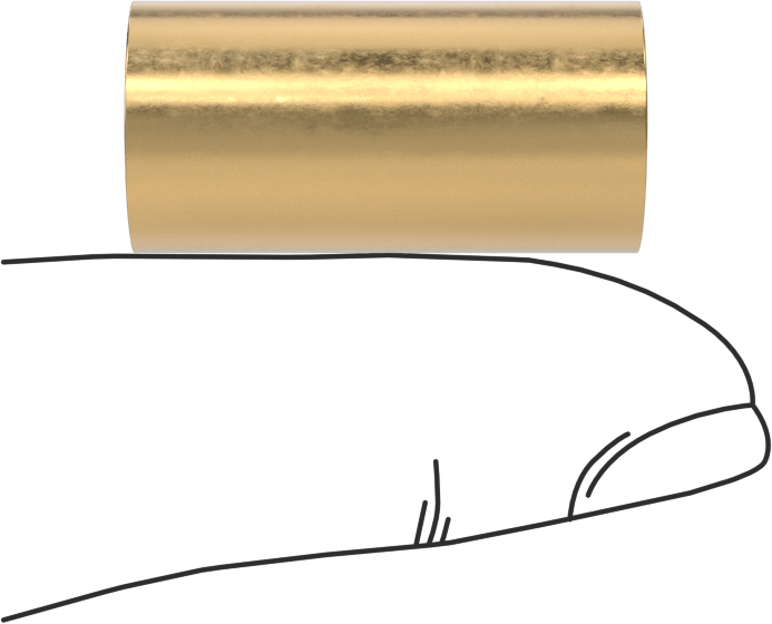 Yüksek Mukavemetli Kimyasal Dayanıklı 954 Bronz Kovanlı Rulman, 3/8“ Mil Çapı ve 1/2” Muhafaza İç Çapı için, 1" Uzunluk
