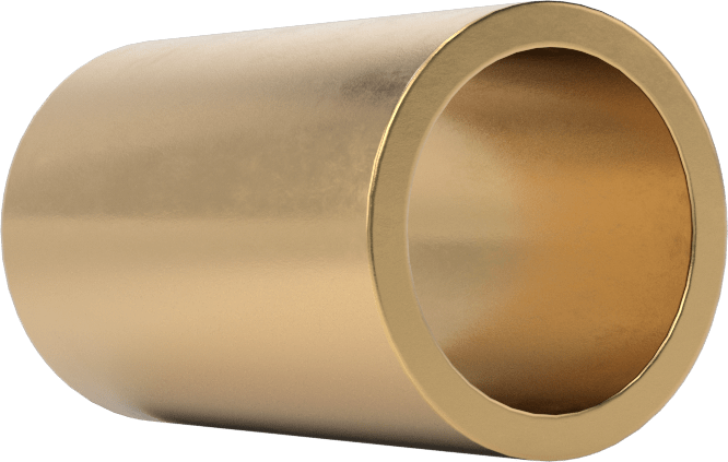 Yüksek Mukavemetli Kimyasal Dayanıklı 954 Bronz Kovanlı Rulman, 1/2“ Mil Çapı ve 5/8” Muhafaza İç Çapı için, 1" Uzunluk