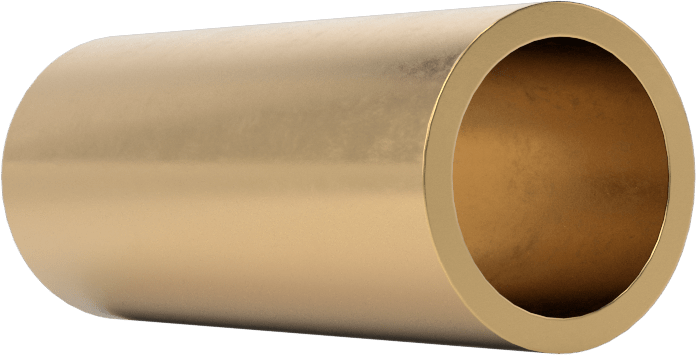 Yüksek Mukavemetli Kimyasal Dayanıklı 954 Bronz Kovanlı Rulman, 1/2“ Mil Çapı ve 5/8” Muhafaza İç Çapı için, 1-1/2" Uzunluk