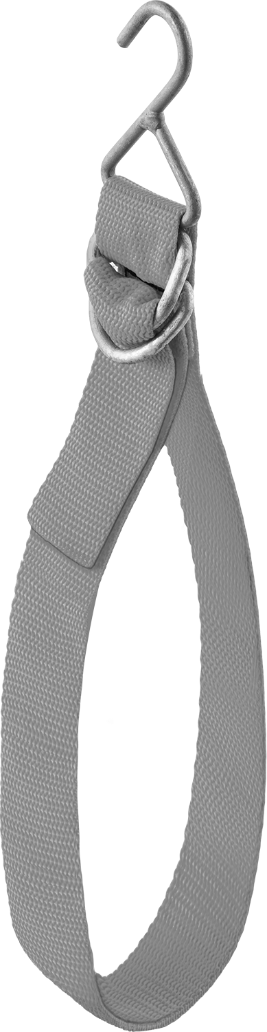Kanca Montajlı Askı, 6 fit uzunluğunda kayış ile, 1/2“ Genişlik x 2-3/4” Yükseklik Kanca