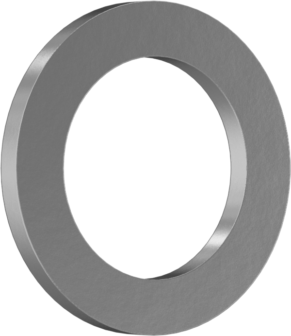 Yüksek Yük Kimyasal Dayanıklı Baskı Yatağı, 1" Mil Çapı için, 1-1/2" OD, 1/8" Kalınlık, 954 Yatak Bronzu
