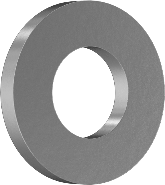 Yüksek Yük Kimyasal Dayanıklı Baskı Yatağı, 1/2" Mil Çapı için, 1" OD, 1/8" Kalınlık, 954 Yatak Bronzu
