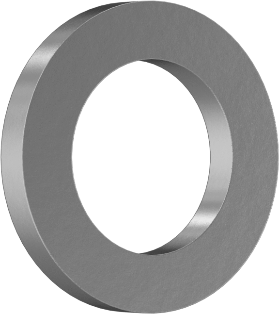 Yüksek Yük Kimyasal Dayanıklı Baskı Yatağı, 5/8" Mil Çapı için, 1" OD, 1/8" Kalınlık, 954 Yatak Bronzu