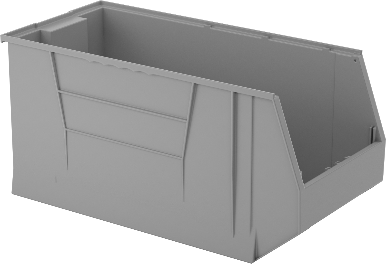 İstiflenebilir Plastik Kutu, 16-1/2“ Genişlik x 35-7/8” Derinlik x 17-1/2" Yükseklik