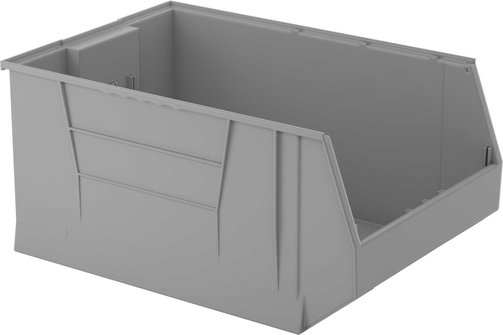 İstiflenebilir Plastik Kutu, 23-7/8“ Genişlik x 35-7/8” Derinlik x 17-1/2" Yükseklik