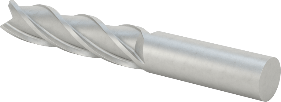 Kobalt Çelik Kare Uçlu Freze, 4 Kanallı, 5/8" Freze Çapı, 4-5/8" Toplam Uzunluk