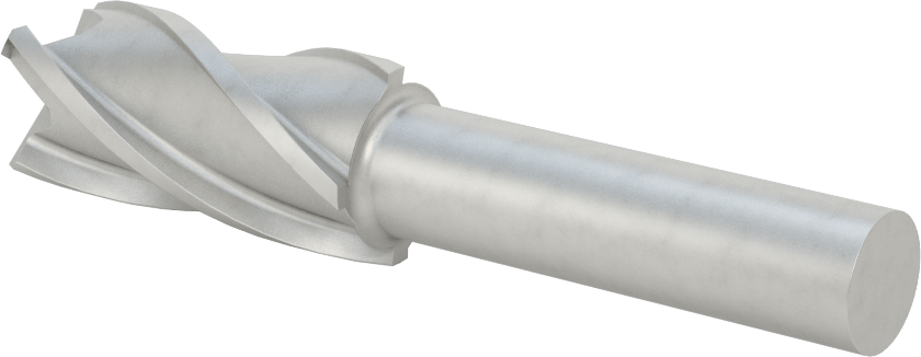 Kobalt Çelik Kare Uçlu Freze, 4 Kanallı, 3/4" Freze Çapı, 3-5/8" Toplam Uzunluk