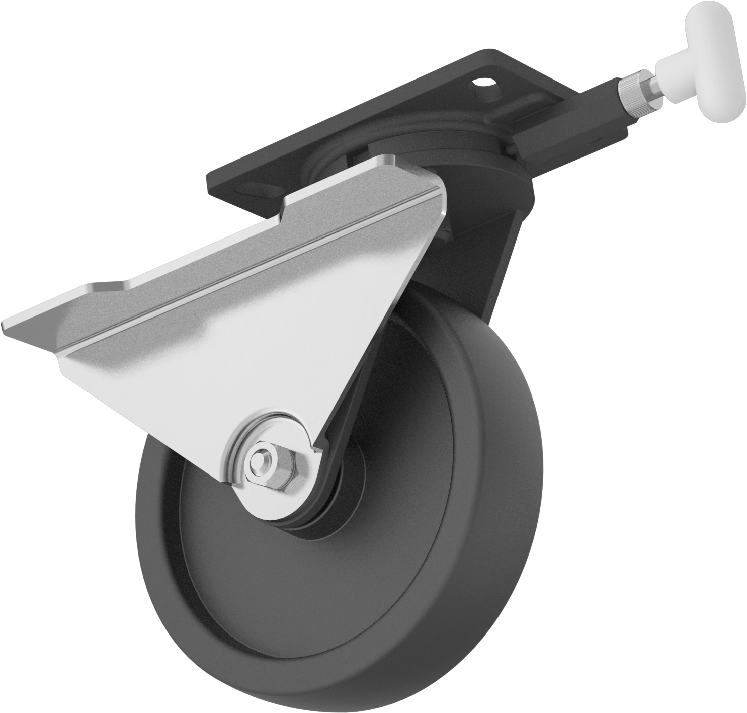 Swivel with Right Side Brake and Swivel Lock