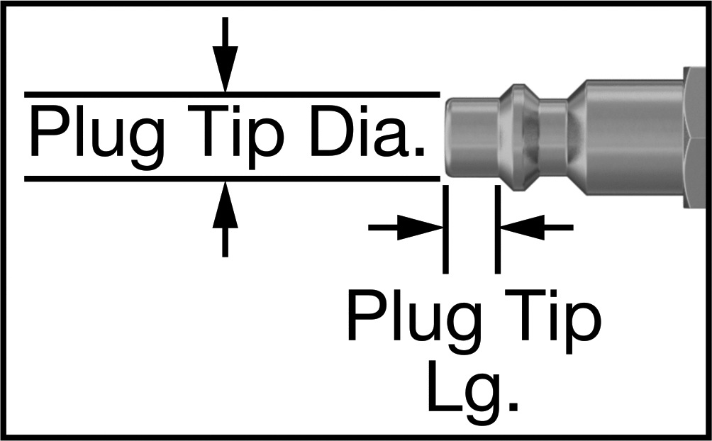 Buhar için Hızlı Ayırmalı Hortum Bağlantısı, Düz Plug, 1/4 Kaplin Boyutu, 1/4 NPT Erkek