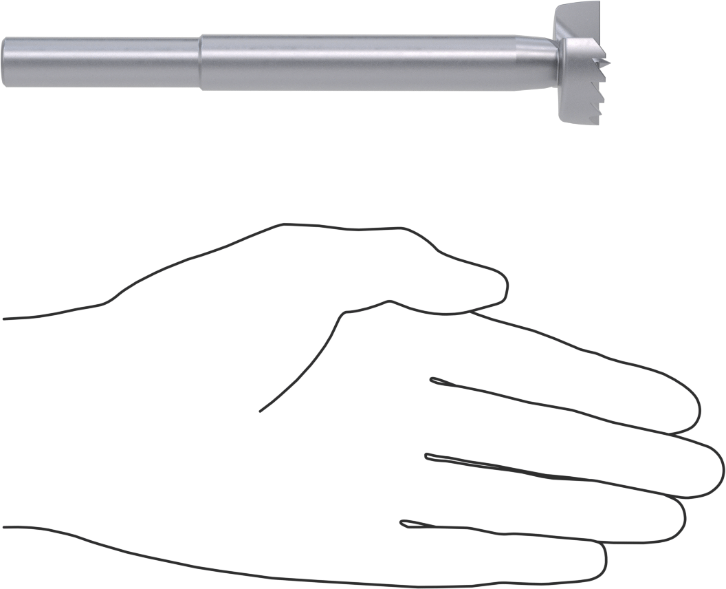 Ahşap için Hızlı Kesim Pürüzsüz Yüzeyli Matkap Ucu, 1-1/4" Boyut