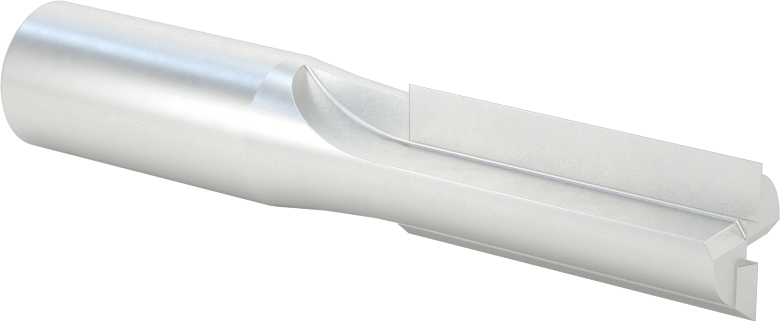Ahşap için Freze Ucu, Sunta ve Kontrplak, Kaplamasız Yüksek Hızlı Çelik, 1/2" Kesme Çapı, 1-1/4" Kesme Uzunluğu