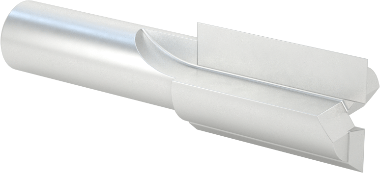 Ahşap için Freze Ucu, Sunta ve Kontrplak, Kaplamasız Yüksek Hızlı Çelik, 3/4" Kesme Çapı, 1-1/4" Kesme Uzunluğu