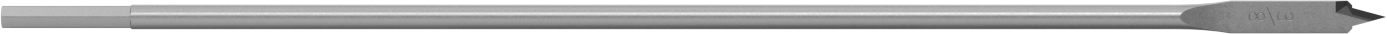 Ahşap için Düz Uçlu Matkap Ucu, 3/8" Boyut, 16" Toplam Uzunluk