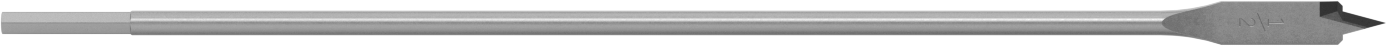 Ahşap için Düz Uçlu Matkap Ucu, 1/2" Boyut, 16" Toplam Uzunluk