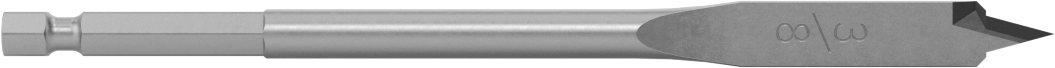 Ahşap için Düz Uçlu Matkap Ucu, 3/8" Boyut, 6" Toplam Uzunluk