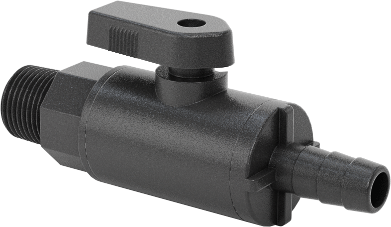 Gıda ve İçecek için Açma/Kapama Vanası, Naylon, 3/8 NPT Erkek, 3/8" Boru İç Çapı için Dikenli Bağlantı Parçası