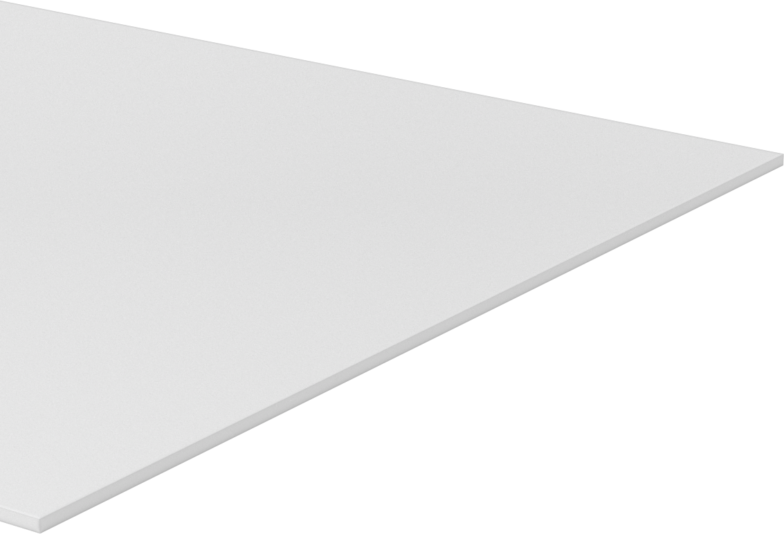 Polipropilen Levha, 12" x 24" x 1/8", Opak Beyaz