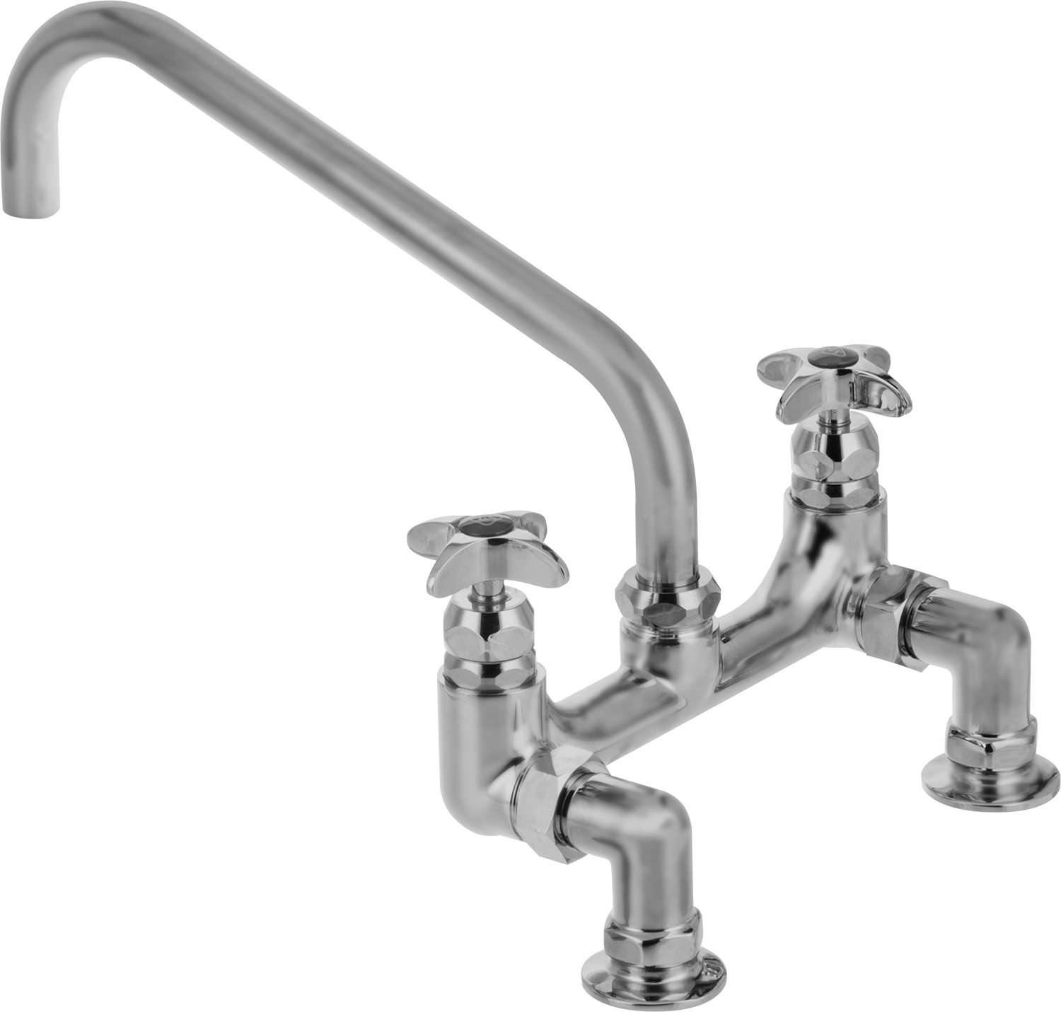 Yüksek Akışlı Lavabo Musluğu, Çift 3/4 NPT Dişi Girişli, 48 gpm, 24" Çıkış Uzunluğu