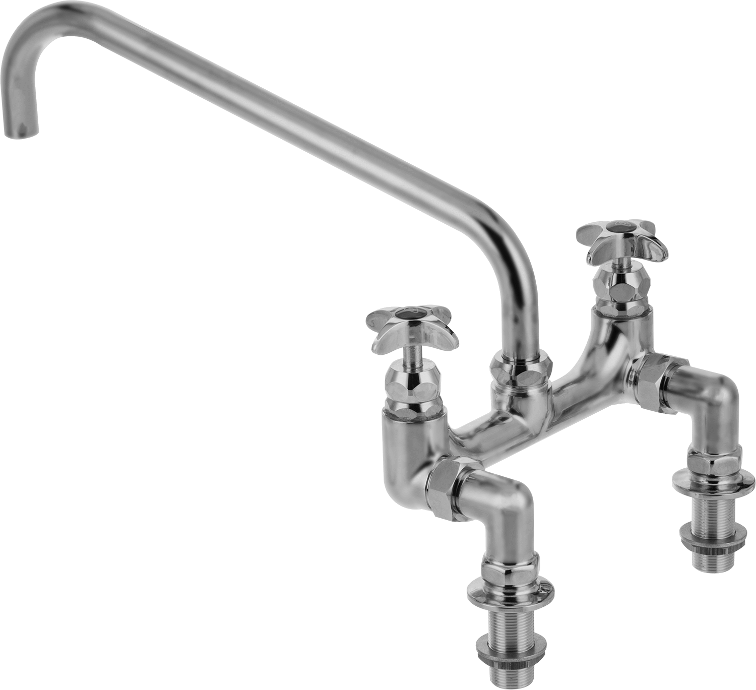 Yüksek Akışlı Lavabo Musluğu, Çift 3/4 NPT Erkek Girişli, 44 gpm, 14 inç Çıkış Uzunluğu