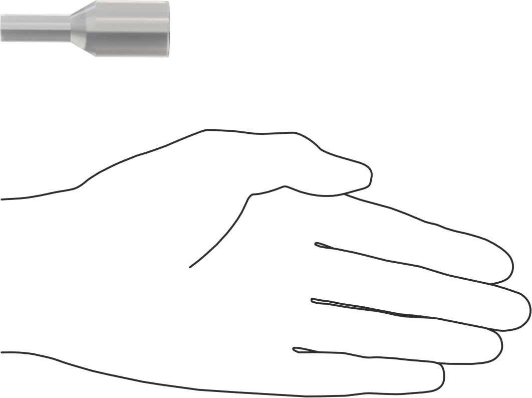 Yüksek Sıcaklığa Dayanıklı Çekmeli Yuvarlak Tapa, 3/4" İç Çap, 1" Yükseklik