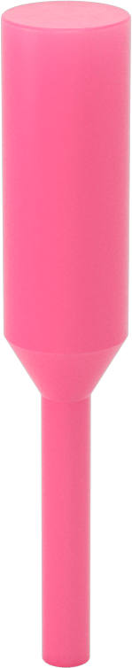 Yüksek Sıcaklığa Dayanıklı Çekmeli Yuvarlak Tapa, 3/8" İç Çap için, 1" Yükseklik
