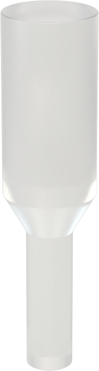 Yüksek Sıcaklığa Dayanıklı Çekmeli Yuvarlak Tapa, 1/2" İç Çap için, 1" Yükseklik, 25/32 inç Tırnak Yüksekliği