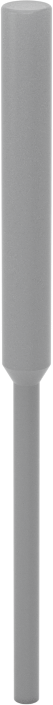 Yüksek Sıcaklığa Dayanıklı Çekmeli Yuvarlak Tapa, 3/32" iç çap için, 11/16" Yükseklik