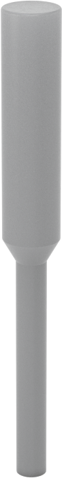 Yüksek Sıcaklığa Dayanıklı Çekmeli Yuvarlak Tapa, 5/32" İç Çap için, 5/8" Yüksek