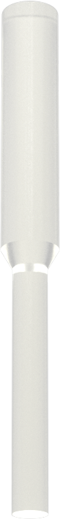 Yüksek Sıcaklığa Dayanıklı Çekmeli Yuvarlak Tapa, 3/16" İç Çap için, 31/32" Yükseklik