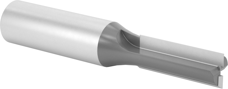 Ahşap için Freze Ucu, Sunta ve Kontrplak, Karbür Uçlu Yüksek Hızlı Çelik, 3/8" Kesme Çapı, 2-3/4" Toplam Uzunluk