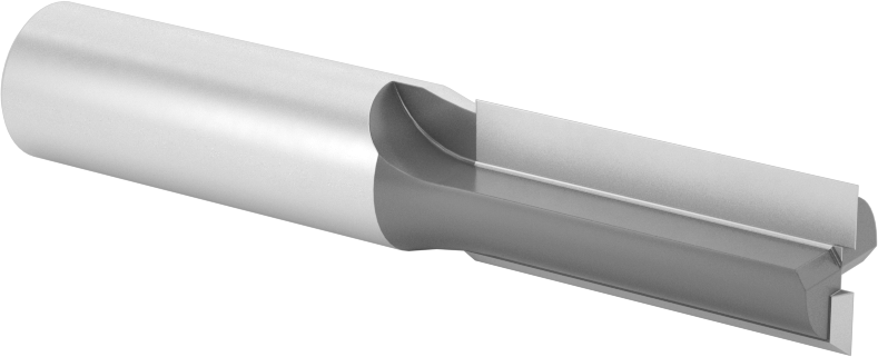Ahşap için Freze Ucu, Sunta ve Kontrplak, Karbür Uçlu Yüksek Hızlı Çelik, 1/2" Kesme Çapı, 2-7/8" Toplam Uzunluk