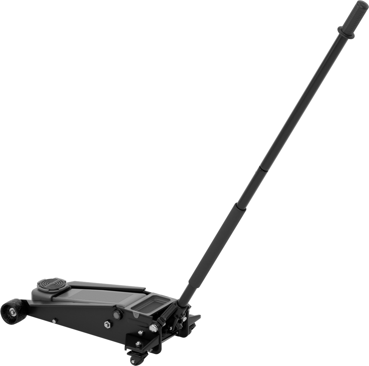 Tekerlekli ve Düz Seleli Hidrolik Kriko, 7000 lbs. Kapasite, 5-1/8“ ila 21-1/2” Yükseklik