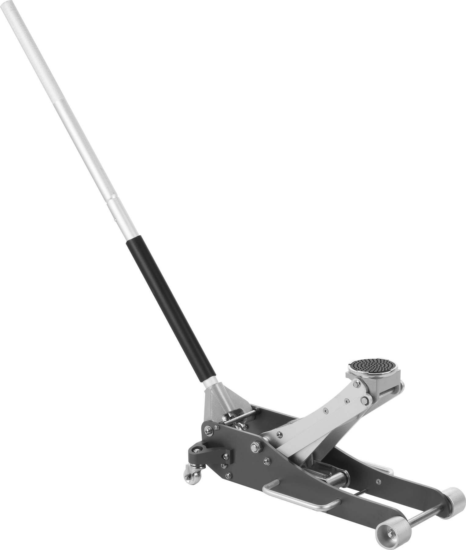 Tekerlekli ve Düz Seleli Hidrolik Kriko, 4000 lbs. Kapasite, 3-1/2“ ila 18-1/2” Yükseklik