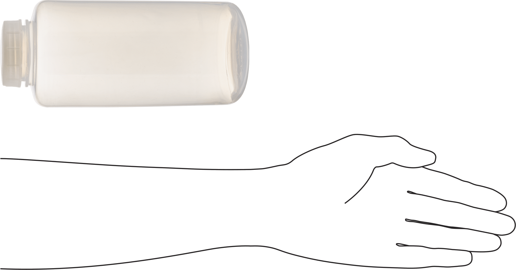 Ağır Kimyasallar için Plastik Şişe, FEP, 32 FL. oz/1000 ml Kapasite, 3-5/8" Çap, 8-1/4" Yükseklik