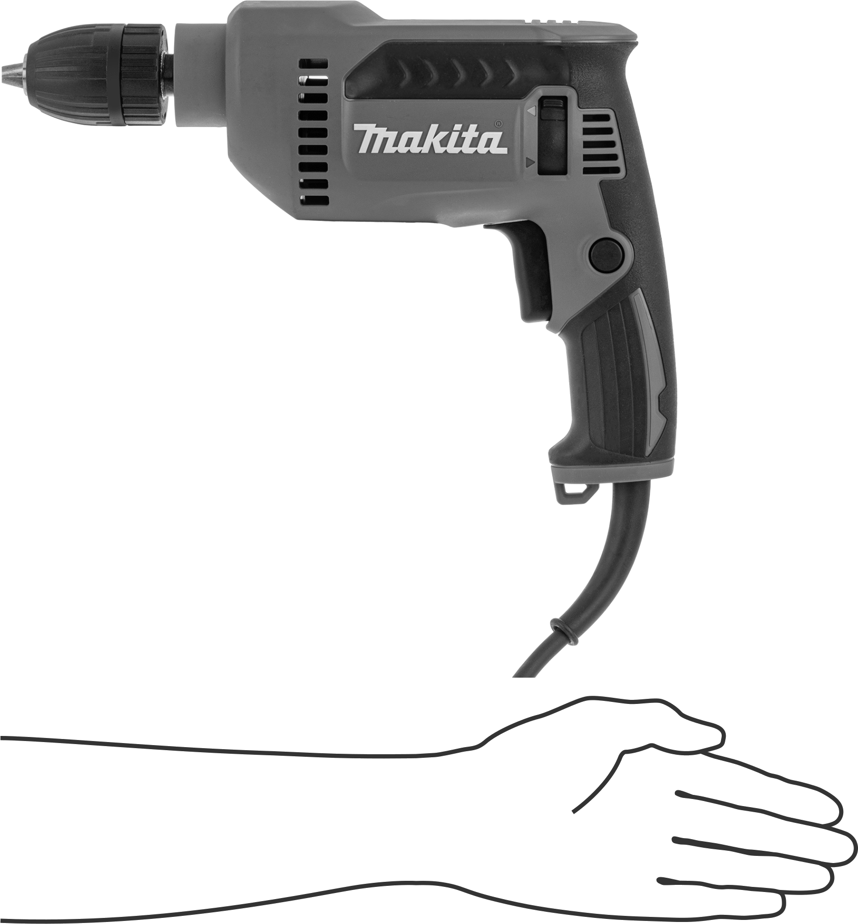 Makita Tabanca Tutamaklı Elektrikli Matkap, Model Numarası DP4021