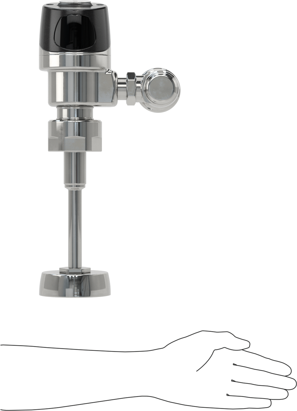 Sloan G2 Optima Plus Dokunmatik Sifon Valfi, 3/4" Giriş Çapına Sahip Pisuarlar için, 1,5 Gpf