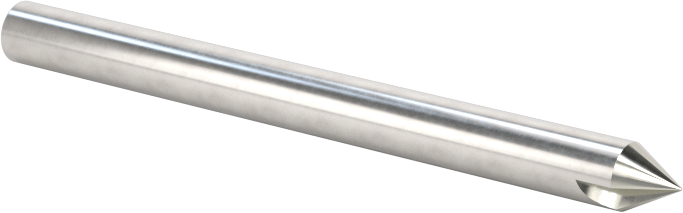 Kaplamasız Karbür Havşa, Torna Merkezleri için, 60 Derece, 1 Yiv, 1/8" Gövde Çapı
