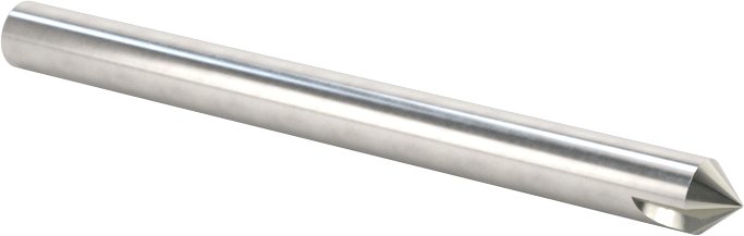 Kaplamasız Karbür Havşa, Vidalar için, 82 Derece, 1 Yiv, 1/8" Gövde Çapı