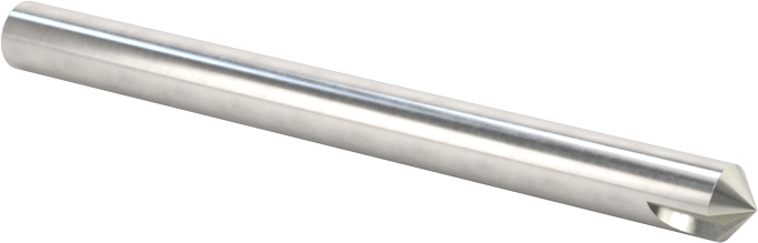 Kaplamasız Karbür Havşa, Perçinler için, 1 Yiv, 1/8" Gövde Çapı