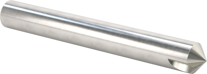 Kaplamasız Karbür Havşa, Perçinler için, 1 Yiv, 1/4" Gövde Çapı