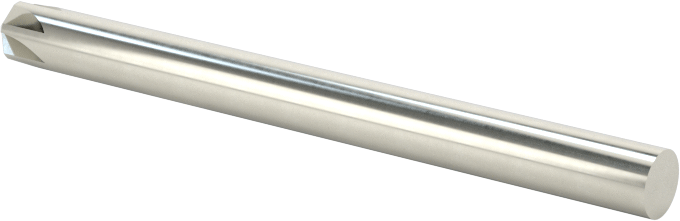 Kaplamasız Karbür Havşa, Perçinler için, 6 Yiv, 1/8" Gövde Çapı