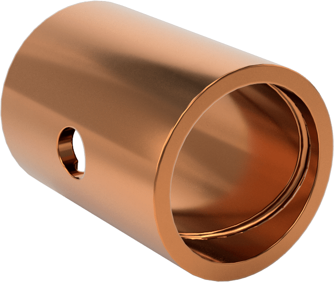 954 Yatak Bronzu Yivli Kovan Rulman, 5/8“ Mil Çapı ve 3/4” Muhafaza İç Çapı için, 1" Uzunluk