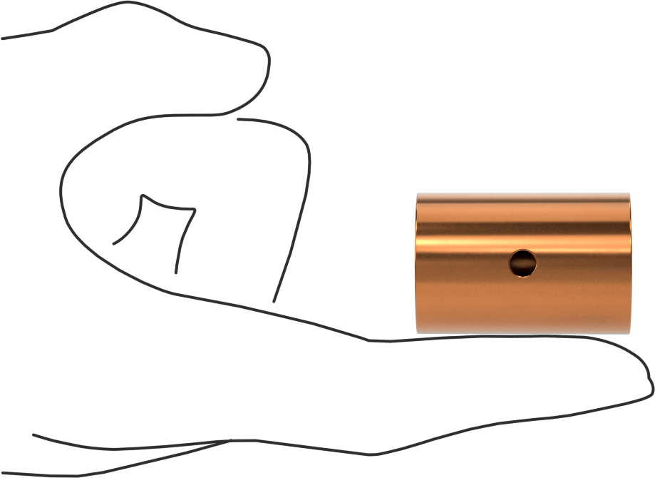 954 Yatak Bronzu Yivli Kovan Rulman, 3/4“ Mil Çapı ve 1” Gövde İç Çapı için, 1-1/2" Uzunluk
