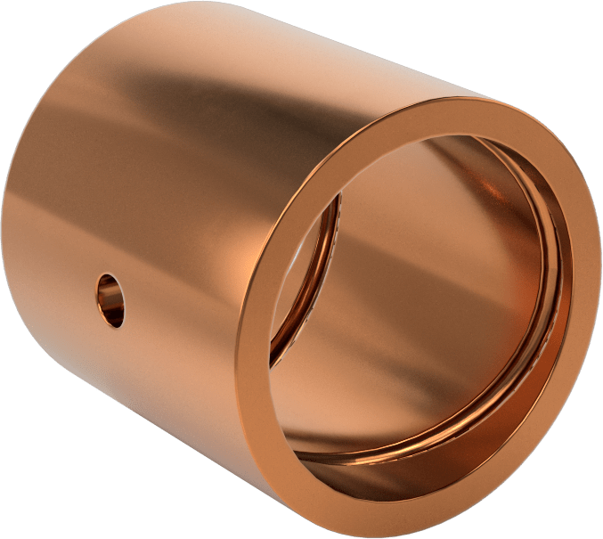 954 Yatak Bronzu Yivli Kovan Rulman, 1-1/4“ Mil Çapı ve 1-1/2” Muhafaza İç Çapı için, 1-1/2" Uzunluk