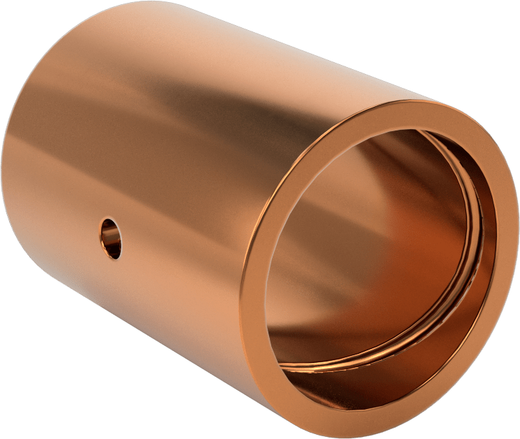954 Yatak Bronzu Yivli Kovan Rulman, 1-1/4“ Mil Çapı ve 1-1/2” Muhafaza İç Çapı için, 2" Uzunluk