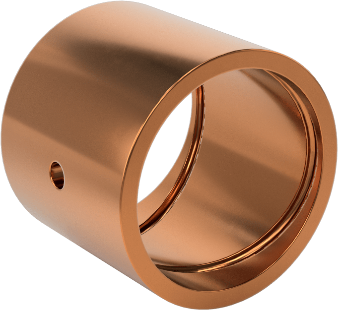 954 Yatak Bronzu Yivli Kovan Rulman, 1-1/2“ Mil Çapı ve 1-3/4” Muhafaza İç Çapı için, 1-1/2" Uzunluk